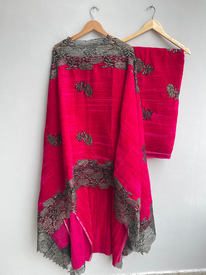 Micra crushed velvet unstitched ladies suit Rc18269 (a)