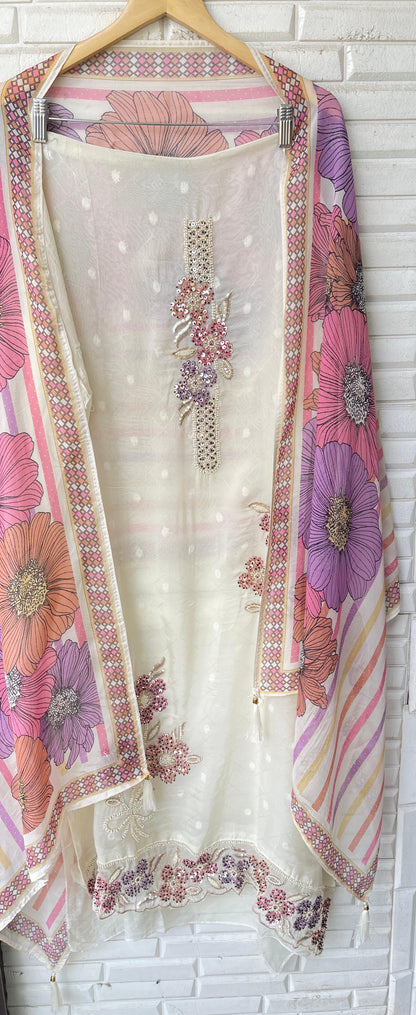 Banarasi Organza Unstitched Ladies Suit RC-18827 – view 8