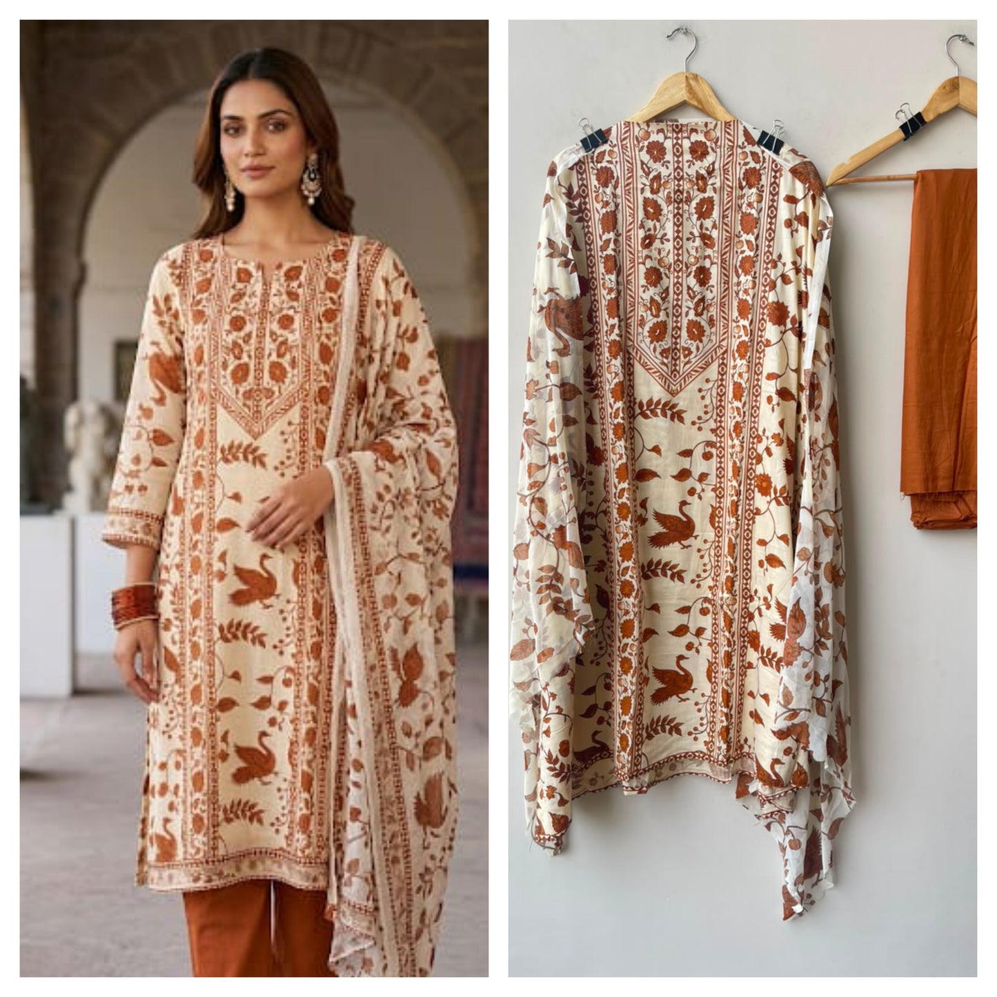 Cotton printed unstitched ladies suit Rc19262 (a)