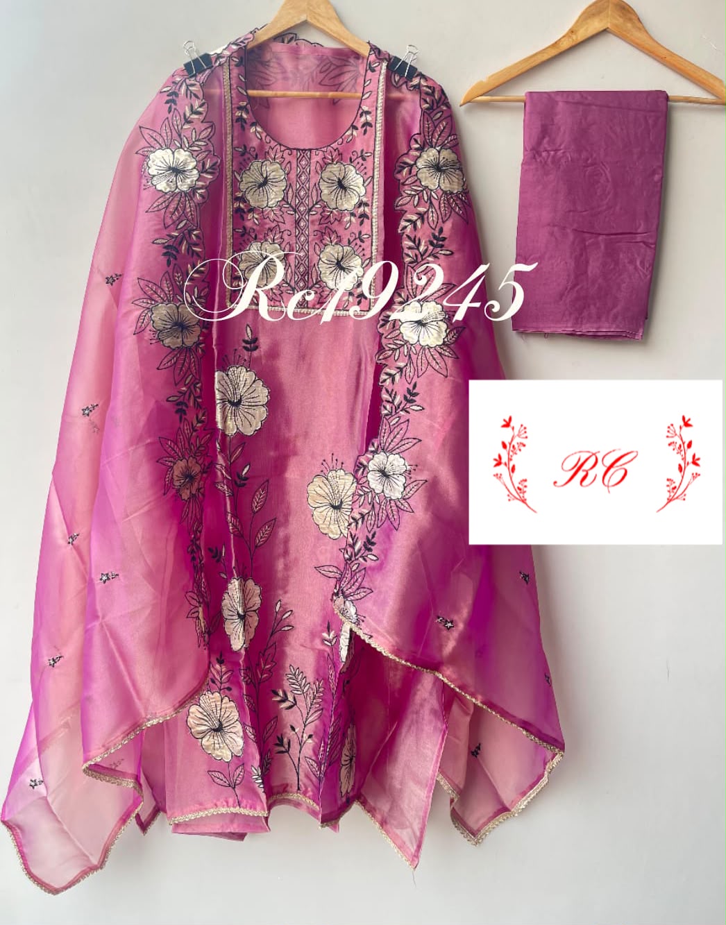 Shimmer silk unstitched ladies unstitched suit Rc19245 (a)