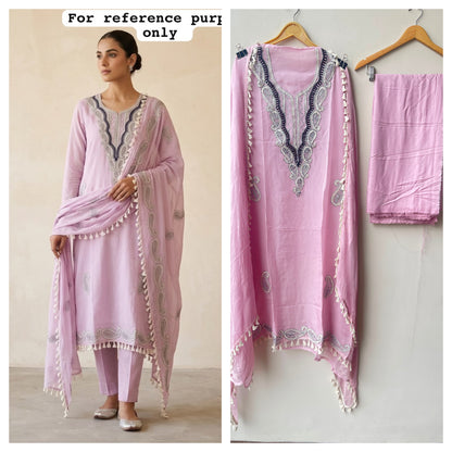 Organza fabric unstitched ladies suit Rc19027 (b)