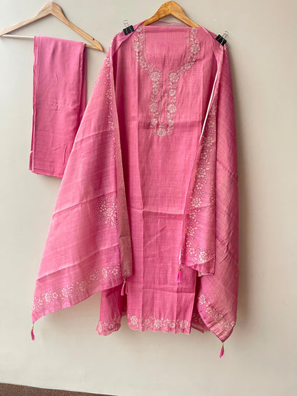Shimmer self linen printed unstitched ladies suit Rc19221