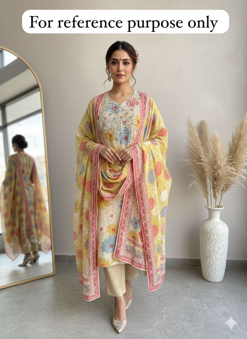 Pure Linen Printed Unstitched Ladies Suit RC-18460 – view 2
