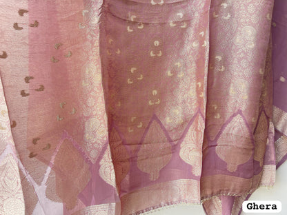 Pure Banarasi brocade silk unstitched ladies suit Rc19348 (a)