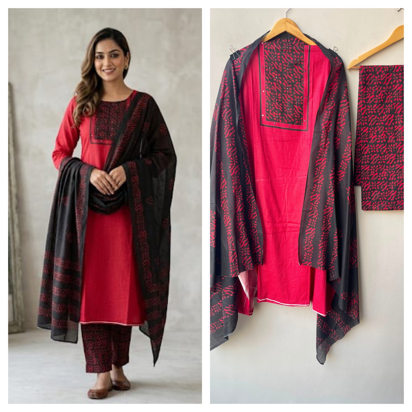 Cotton printed unstitched ladies suit Rc19281 (a)