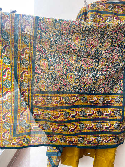 Worli art inspired cotton ladies unstitched suit Rc19082 (c)
