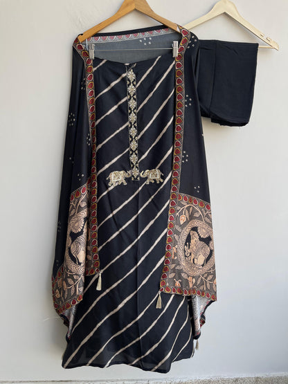 Pure silk printed unstitched ladies suit Rc18543 (c)