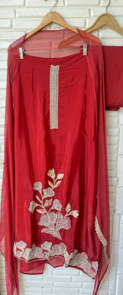 Organza unstitched ladies suit Rc17821 (a)