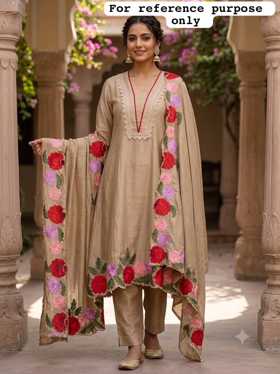 Mul chanderi unstitched ladies suit Rc19171 (a)