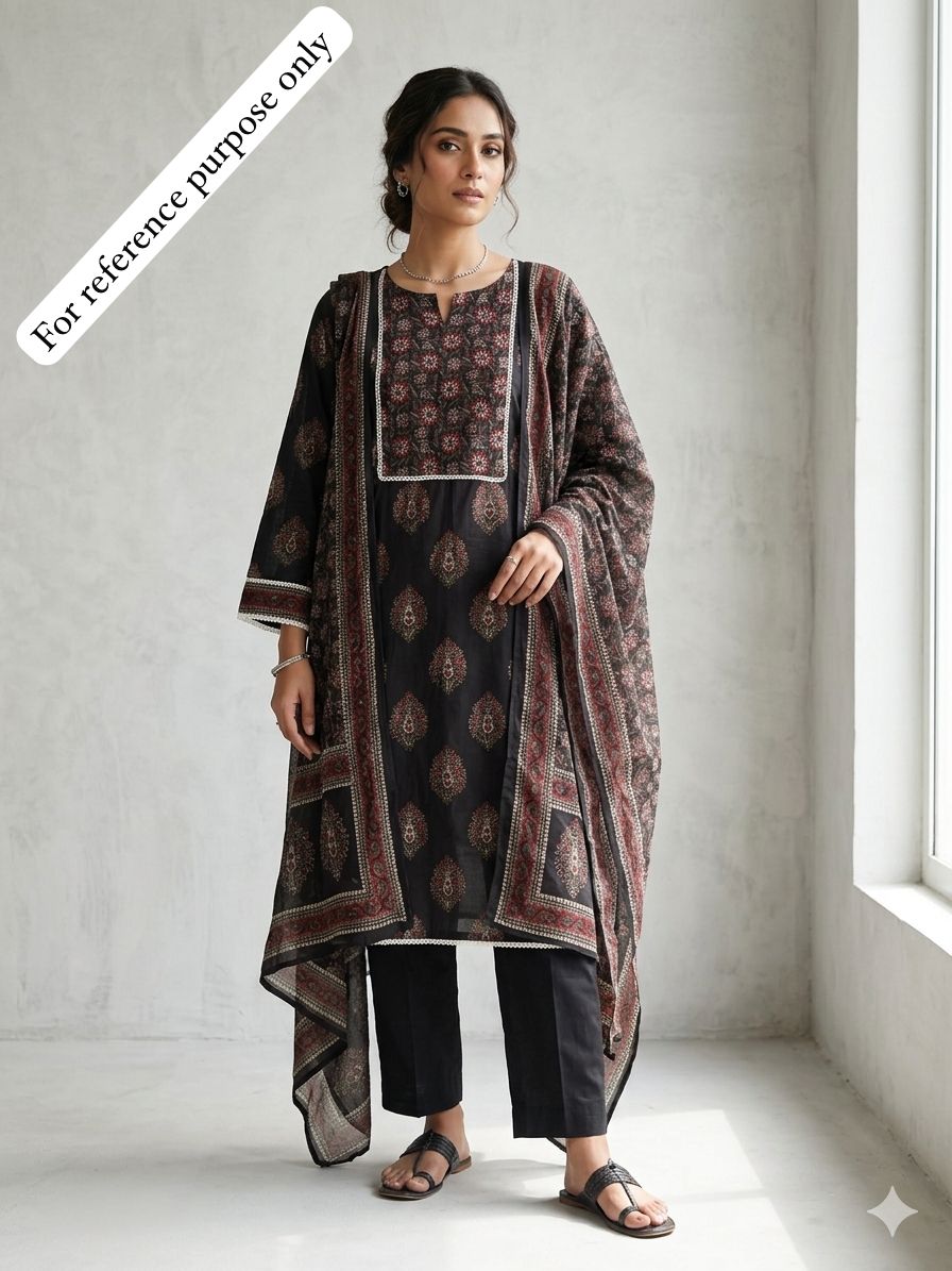 Cotton printed unstitched ladies suit Rc18923