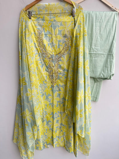 Cotton printed unstitched ladies suit Rc18471
