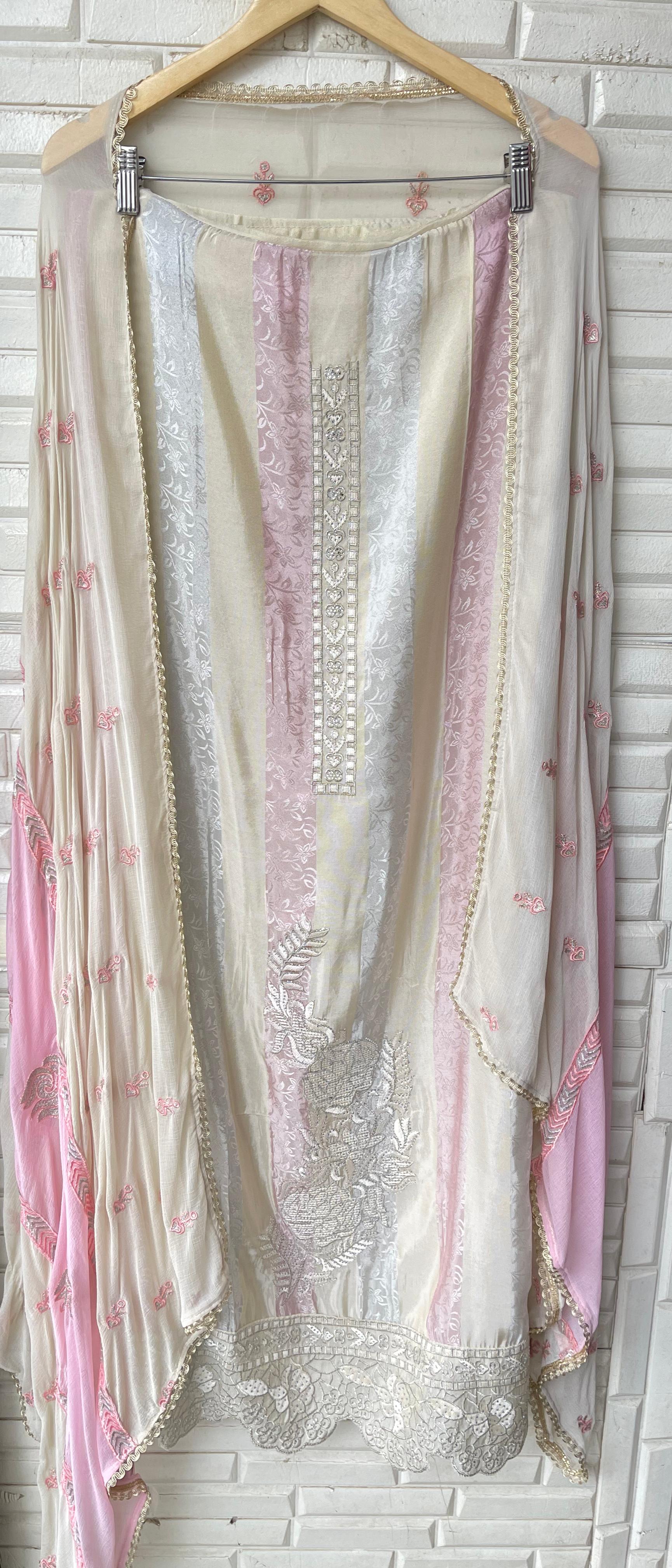 Self Shimmer Silk Unstitched Ladies Suit RC-18224 – view 6
