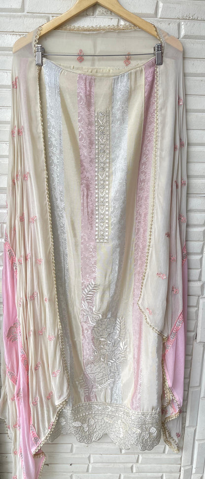 Self Shimmer Silk Unstitched Ladies Suit RC-18224 – view 6