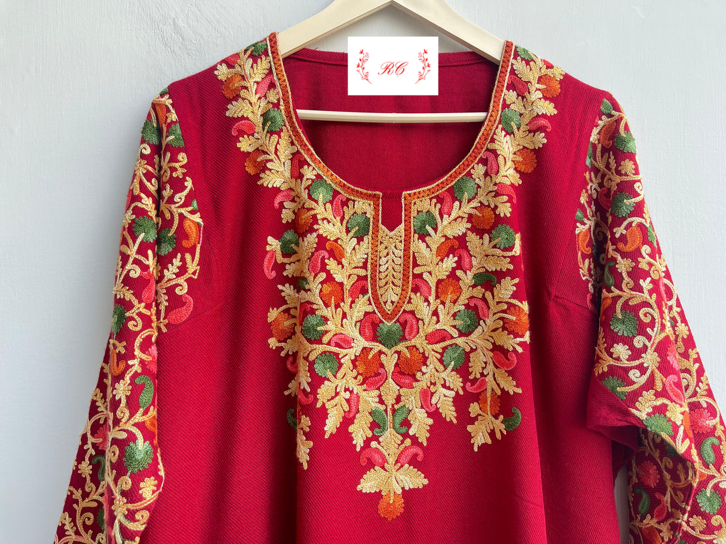 Kashmiri pheron readymade winter ladies coord set Rc18154