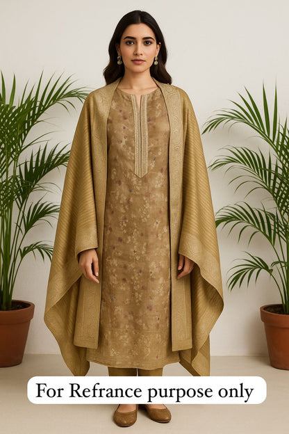 Banarasi shimmer silk unstitched ladies suit Rc17666 (a)