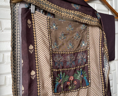 Muslin printed unstitched ladies suit Rc17559