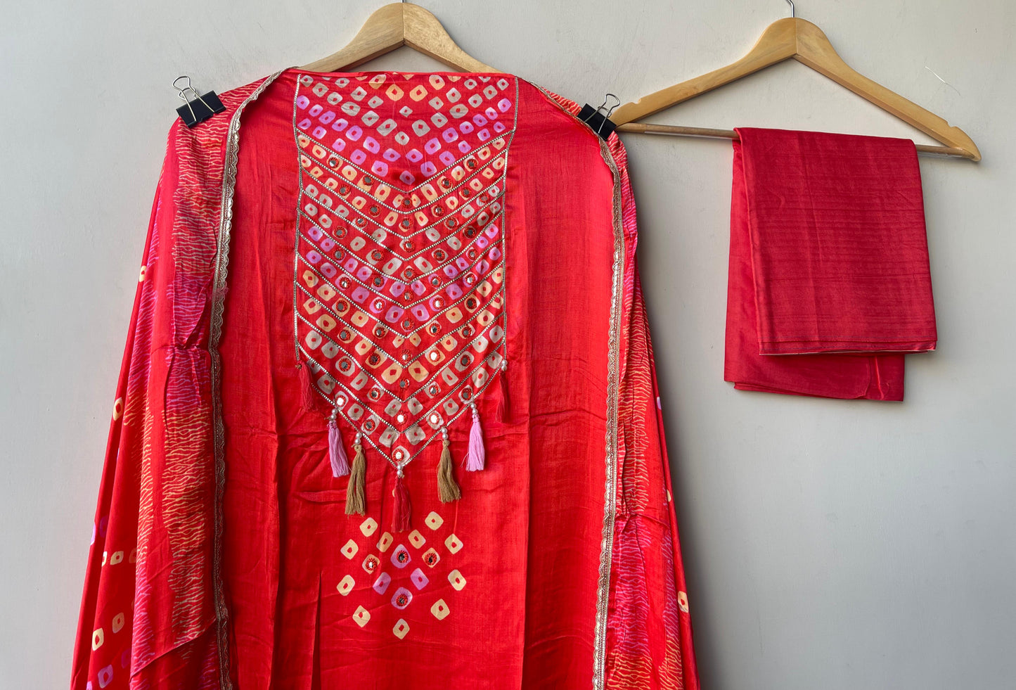 Gajji silk printed unstitched ladies suit Rc19332 (a)