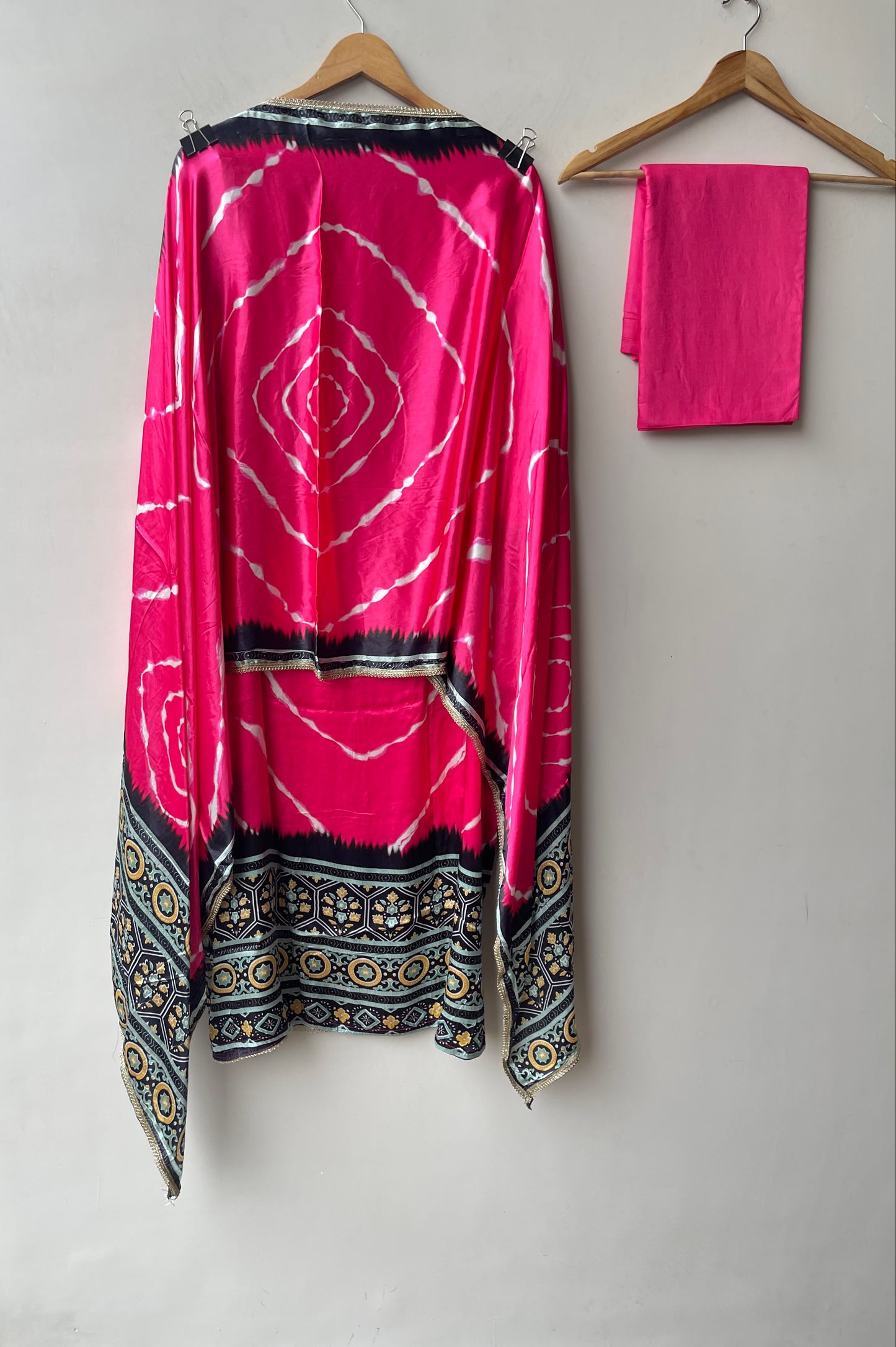 Gajji silk printed unstitched ladies suit Rc19226 (b)