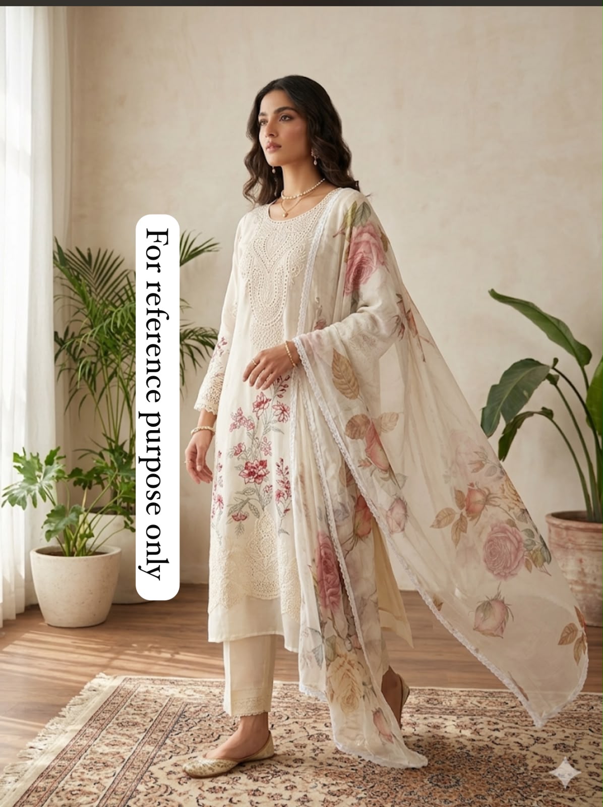 Organza unstitched ladies suit Rc18972