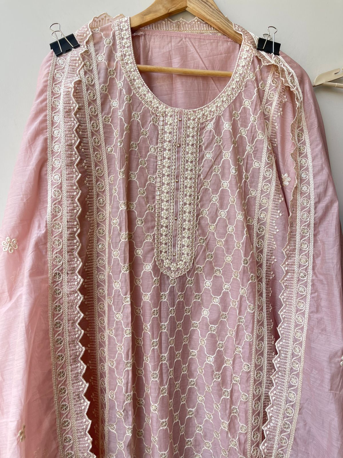 Mul chanderi unstitched ladies suit Rc18834