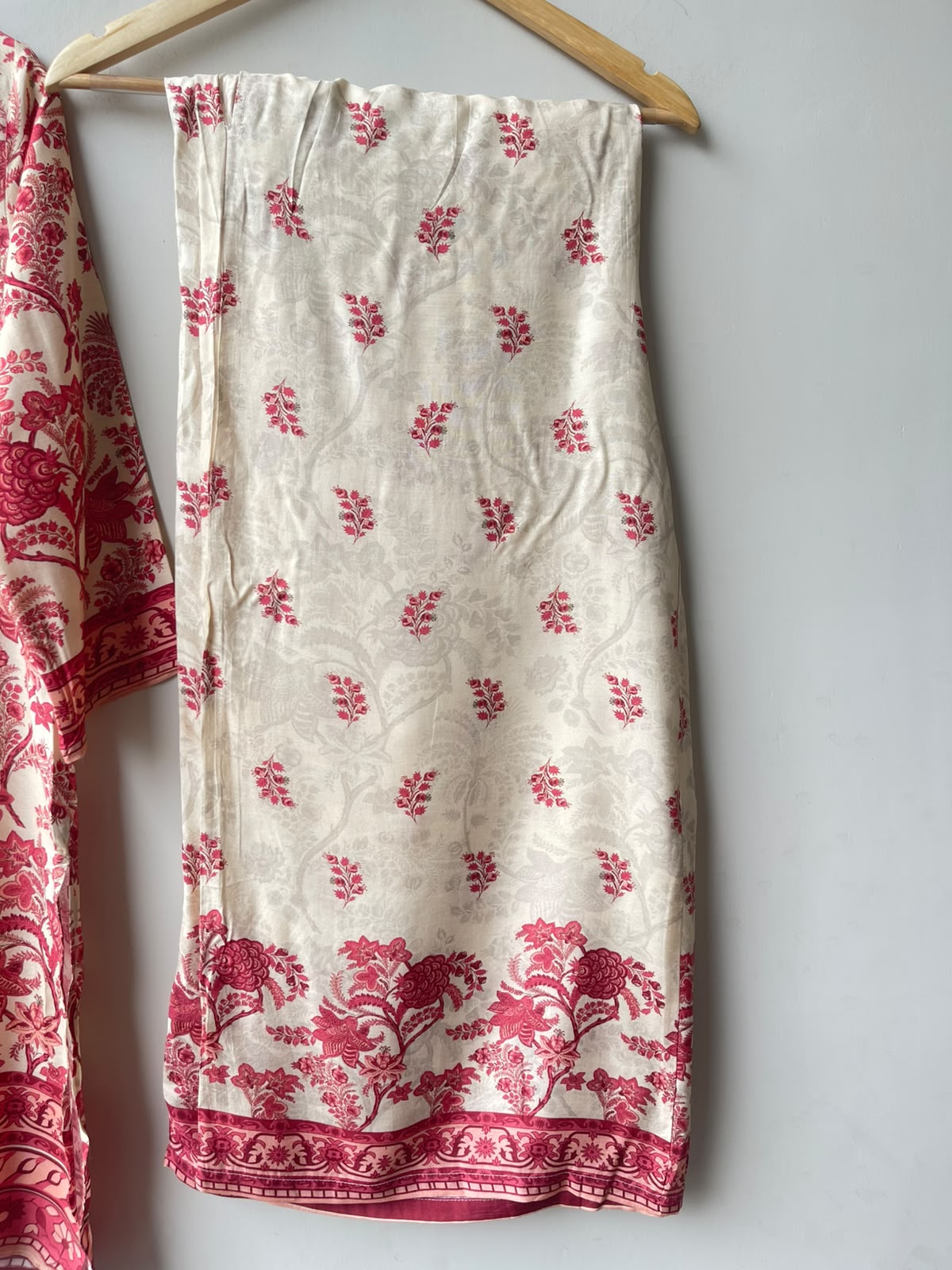 Muslin printed ladies stitched coord set Rc19196