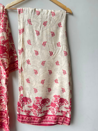 Muslin printed ladies stitched coord set Rc19196