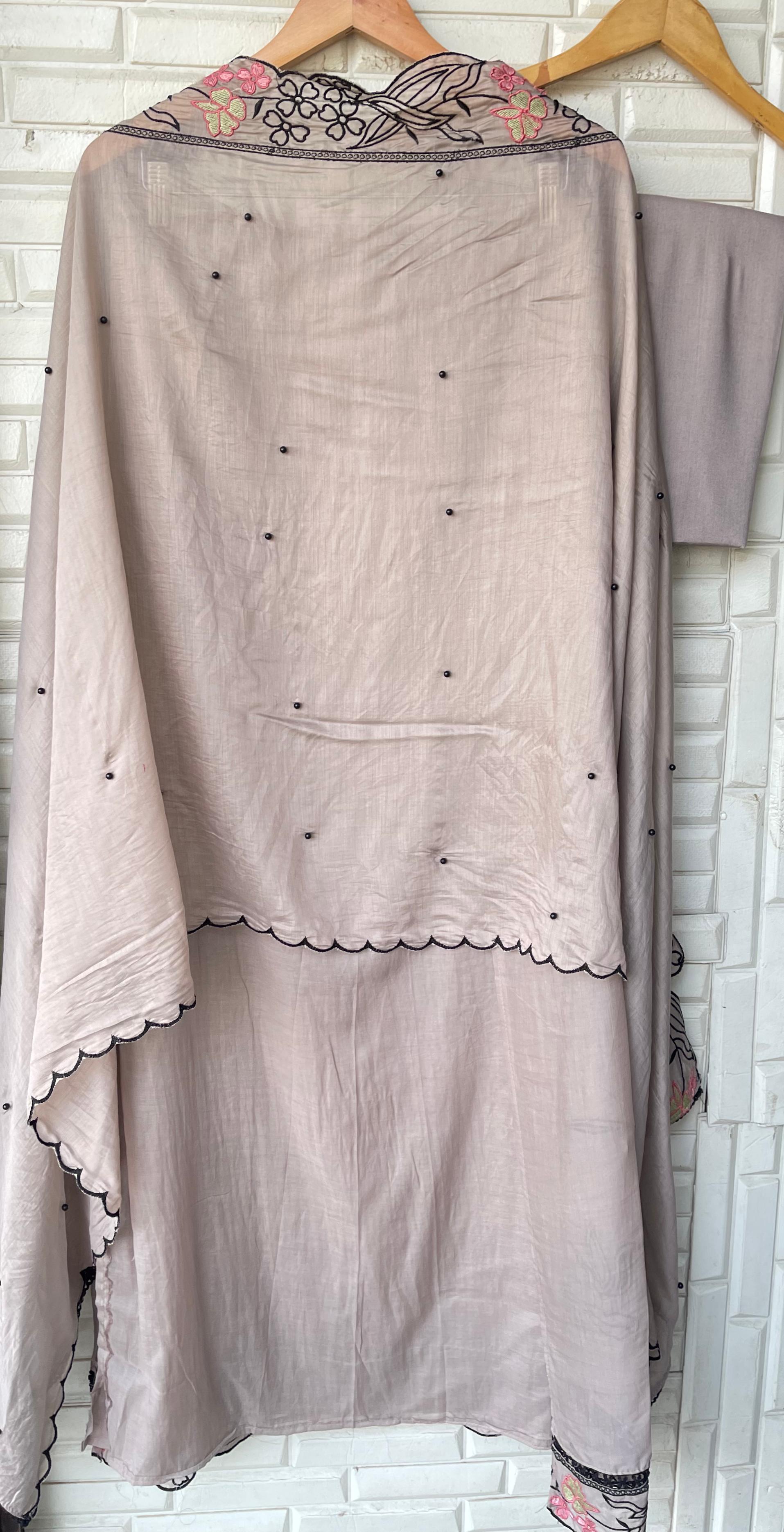 Mul Chanderi Unstitched Ladies Suit RC-18408 – view 7