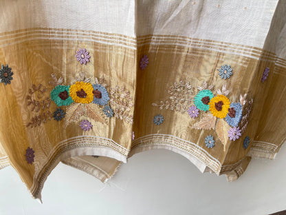 Banarasi mul chanderi ladies unstitched suit Rc19084