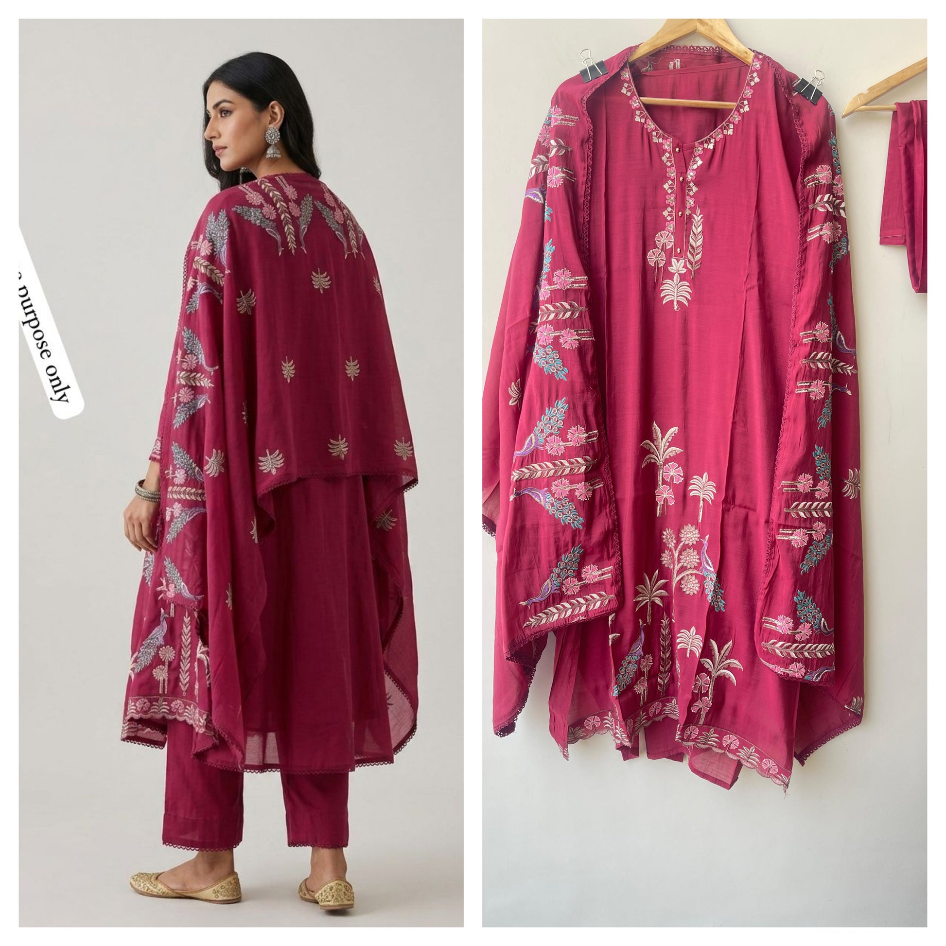 Mul Chanderi Unstitched Ladies Suit RC18890