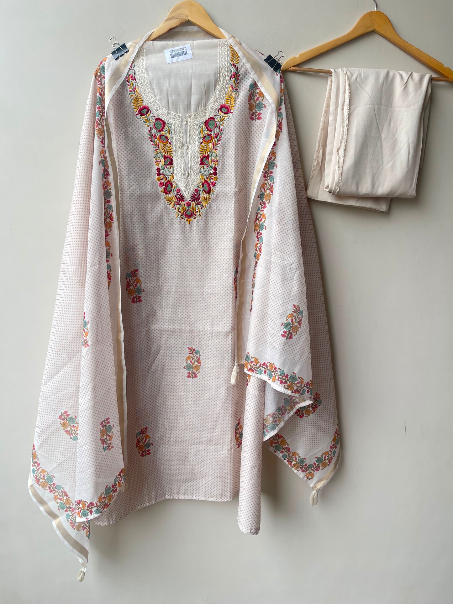 Mul chanderi printed ladies unstitched suit Rc19026 (a)