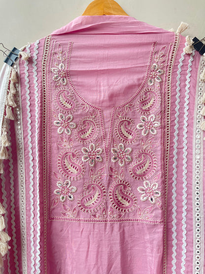 Mul chanderi unstitched ladies suit Rc19130 (c)