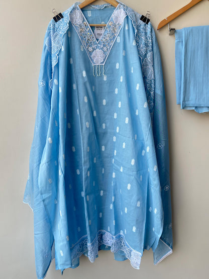 Mul chanderi unstitched ladies suit Rc18946