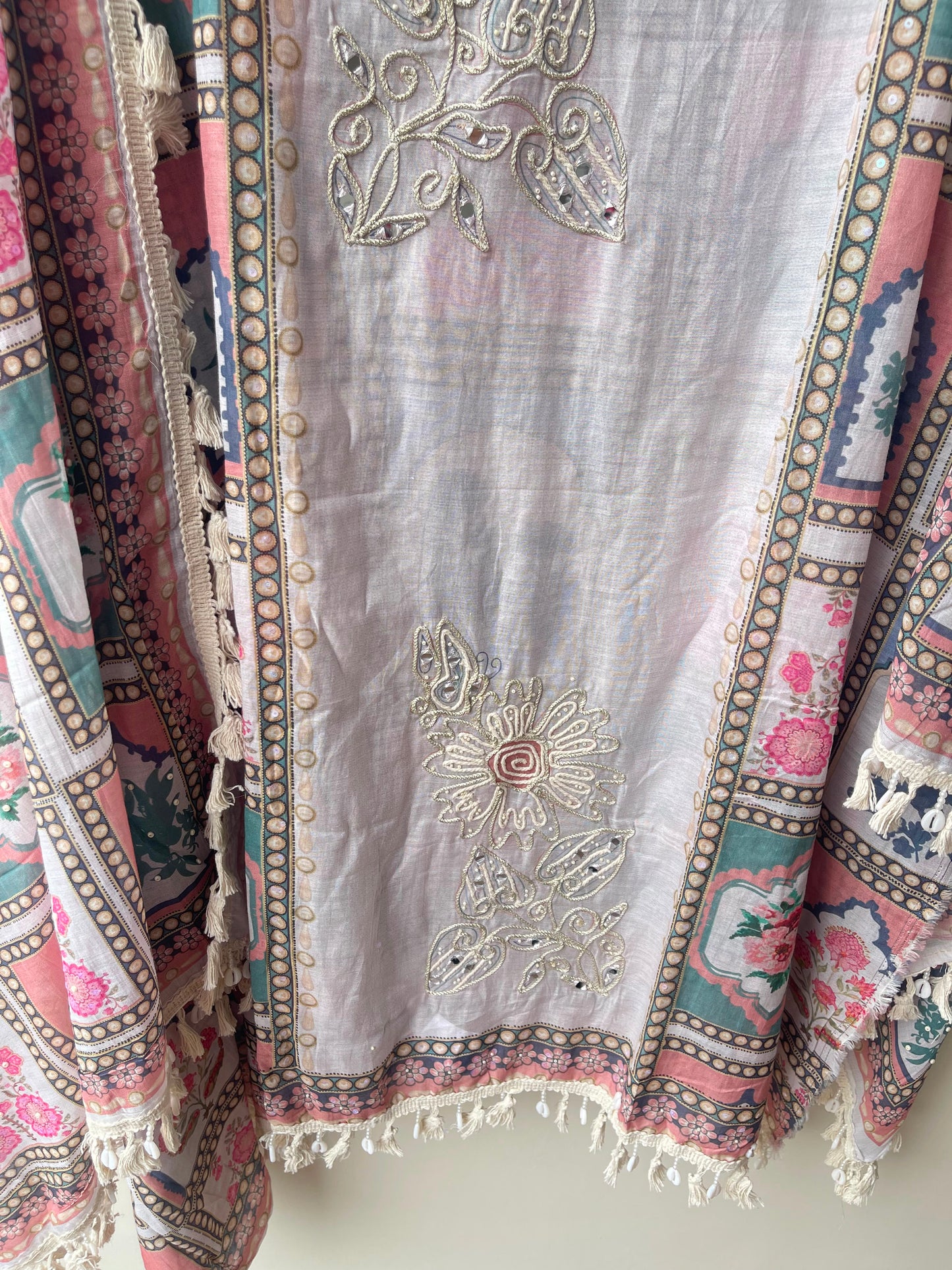 Mul chanderi printed ladies unstitched suit Rc19150 (a)
