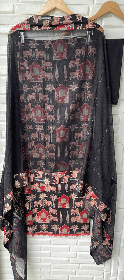 Linen cotton unstitched ladies suit Rc17549 (b)