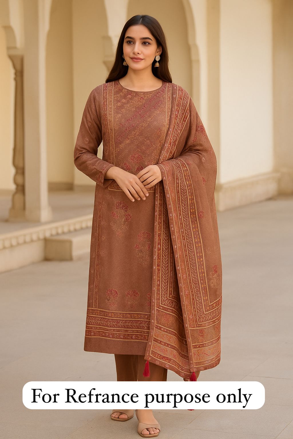 Linen silk unstitched ladies suit Rc17757 (c)