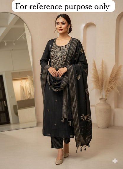Mul chanderi unstitched ladies suit Rc18404