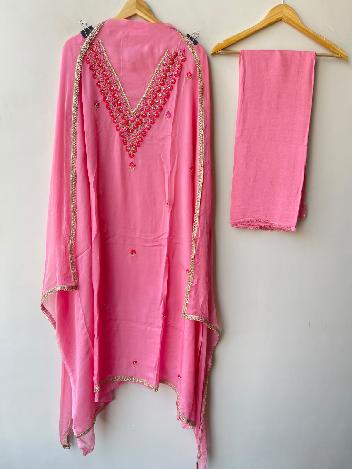 Organza Tuile unstitched Ladies Suit Set