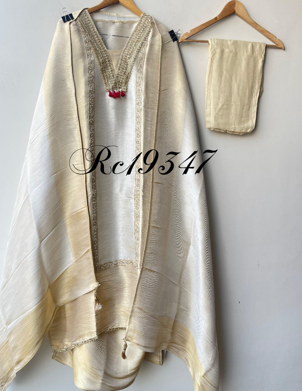Shimmer giraffe silk ladies unstitched suit Rc19347
