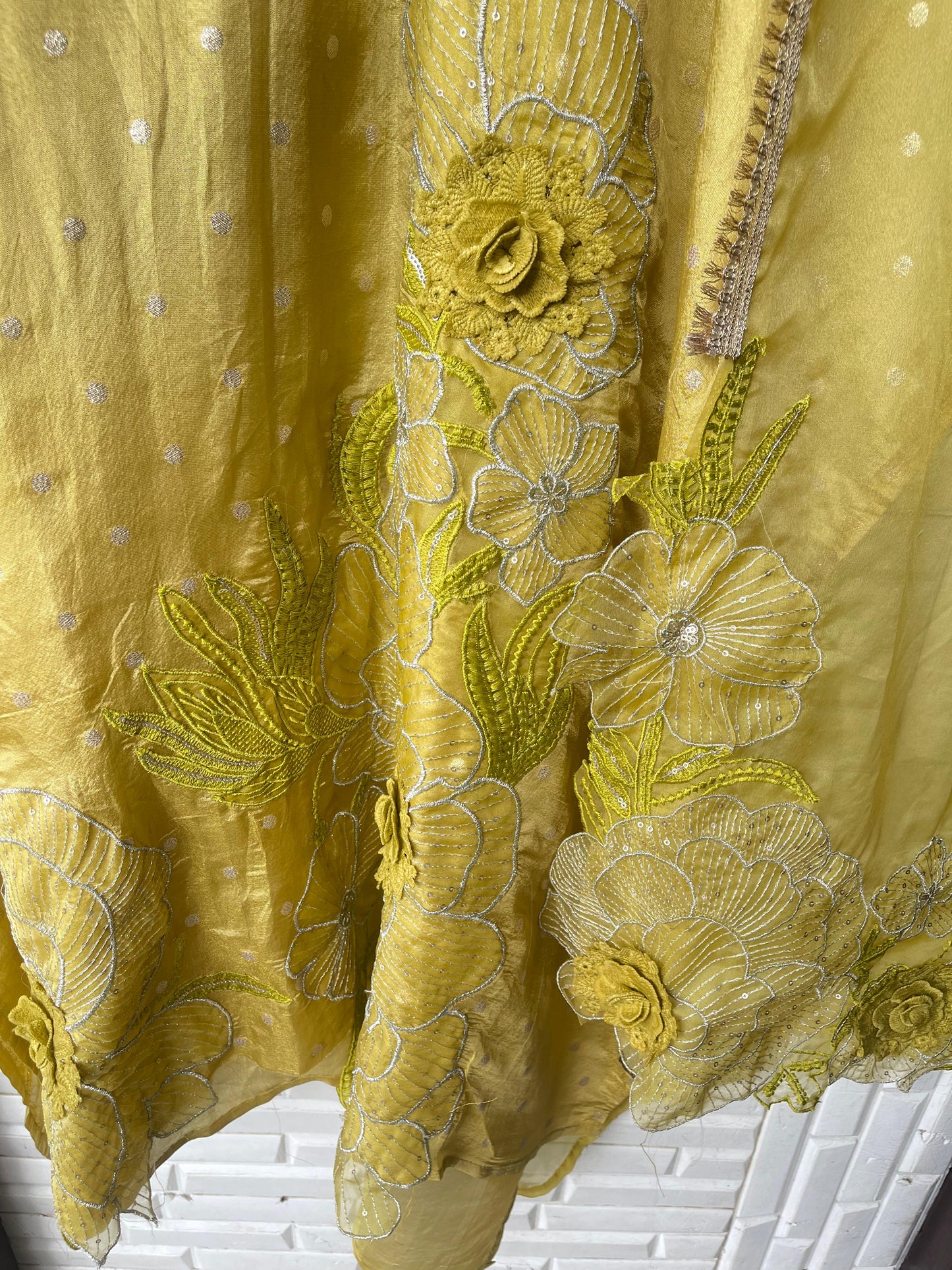 Shimmer banarasi silk unstitched ladies suit Rc17568 (b)