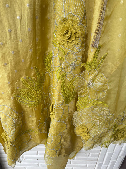 Shimmer banarasi silk unstitched ladies suit Rc17568 (b)
