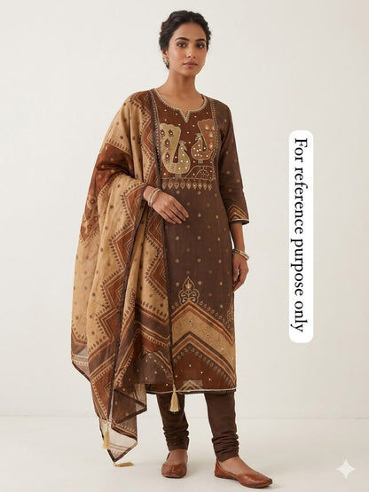 Mul cotton printed unstitched ladies suit Rc18962