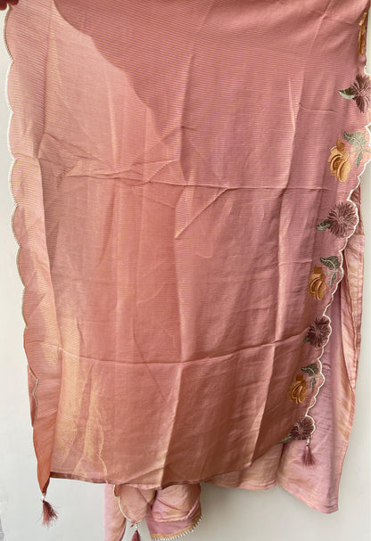 Soft shimmer silk unstitched ladies suit Rc18927