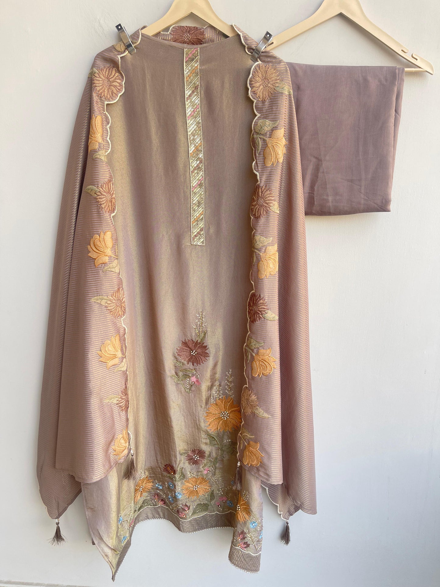 Shimmer silk unstitched ladies suit Rc18846 (b)