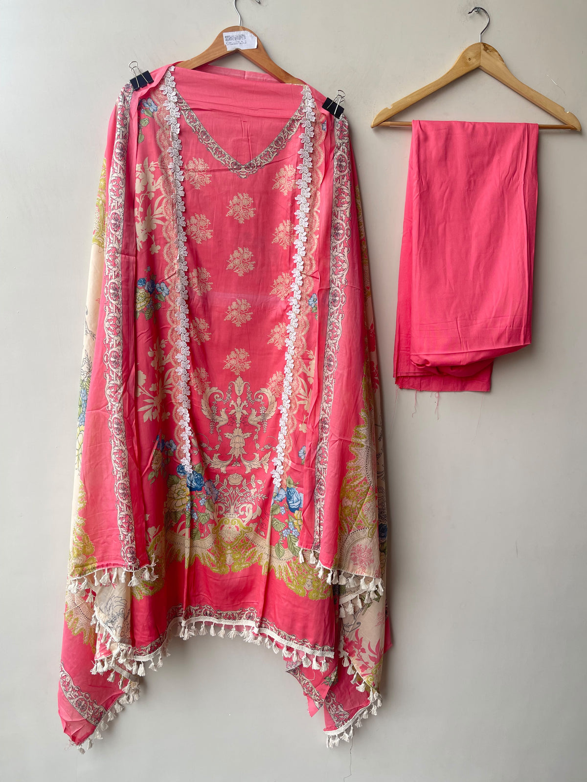 Designer Cotton Printed Unstitched 3 Pcs Suit Set