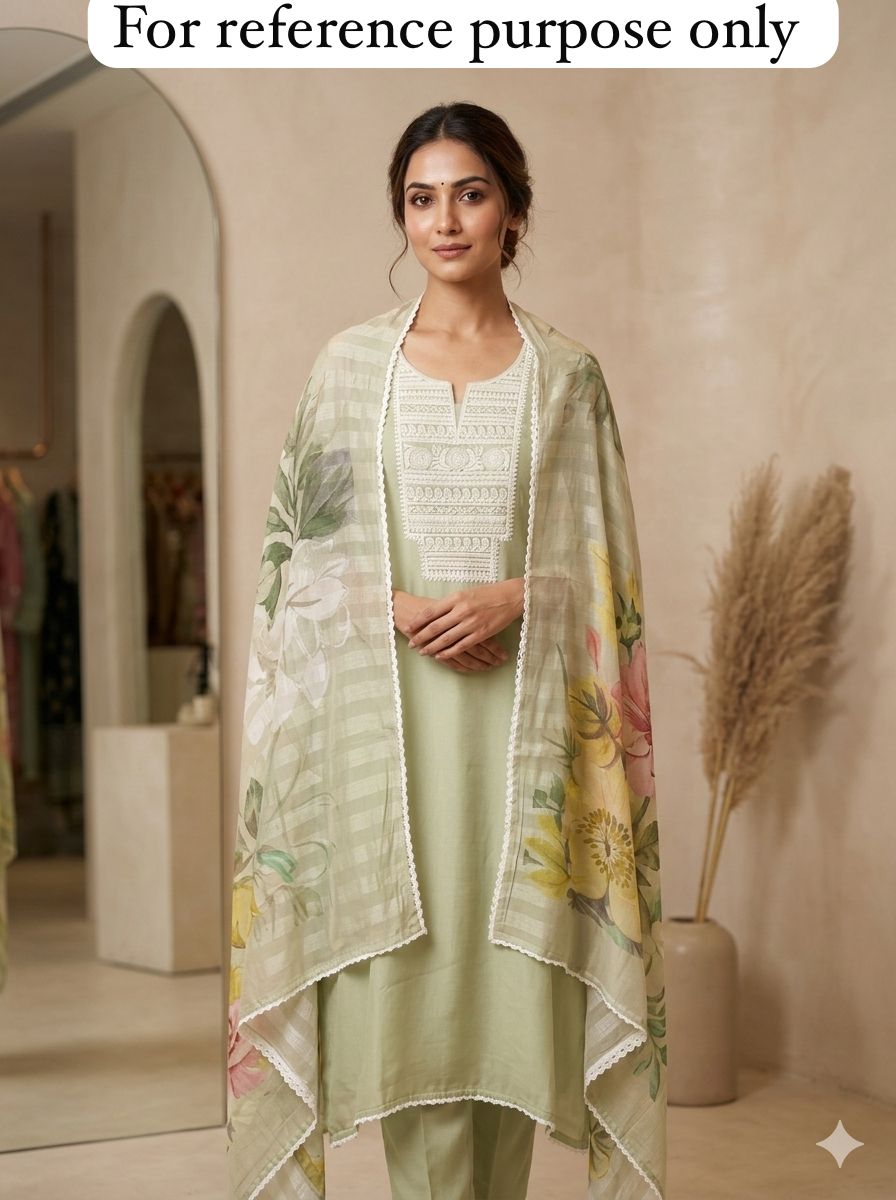 Pure organza unstitched ladies suit Rc18505 (a)