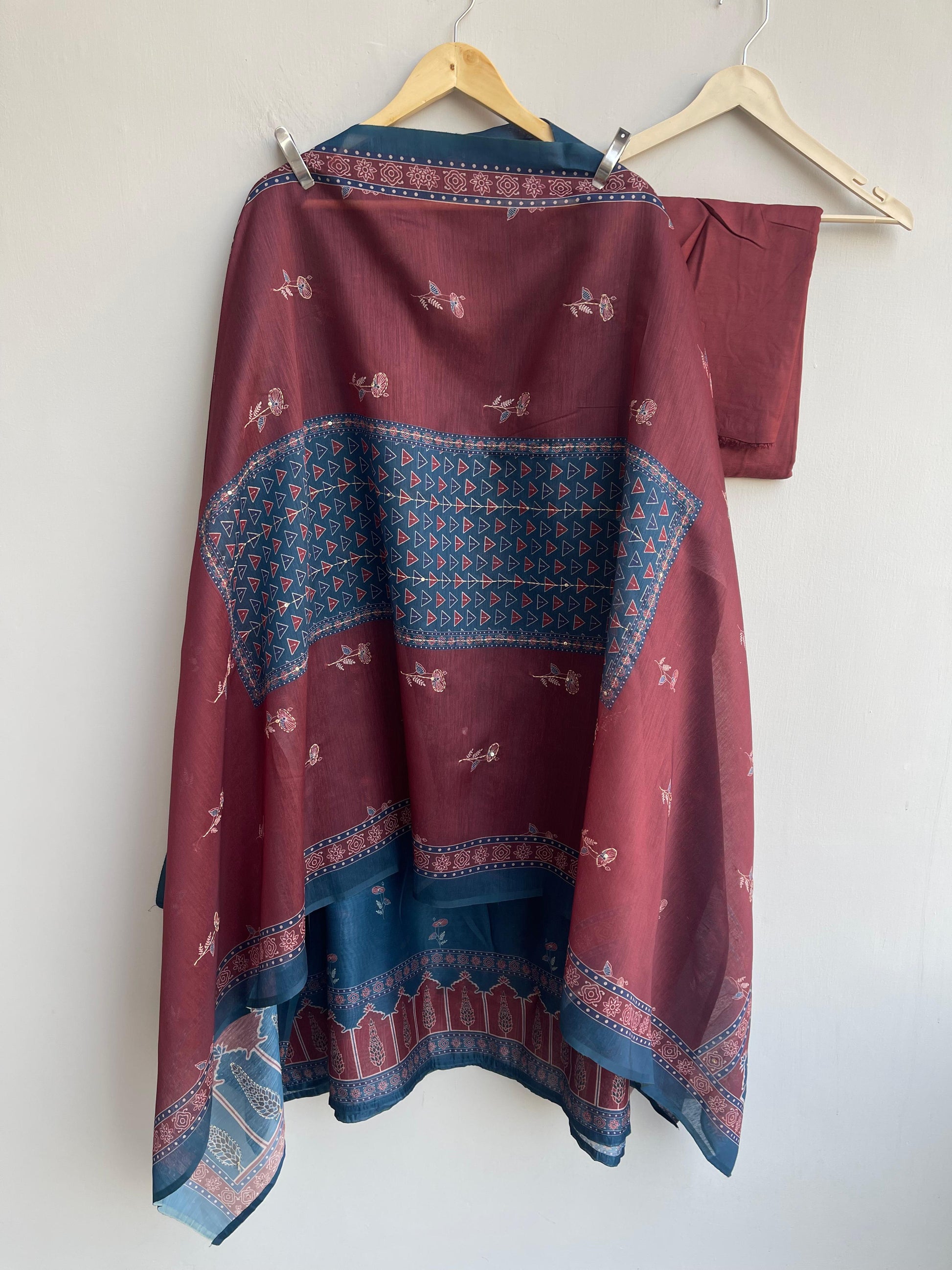 Mul Chanderi Unstitched Ladies Suit RC-18882 – view 3