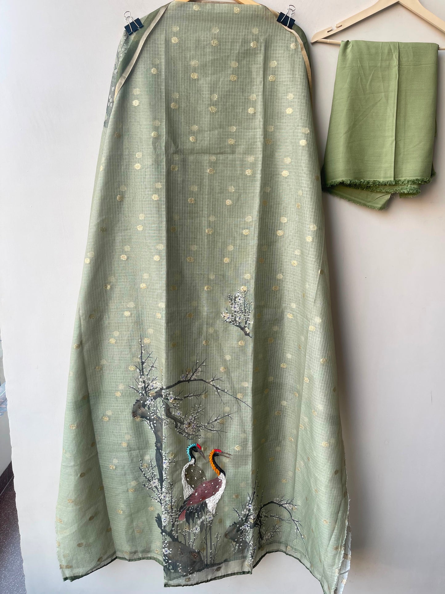 Self Banarasi kota doriya printed unstitched ladies suit Rc19076 (b)
