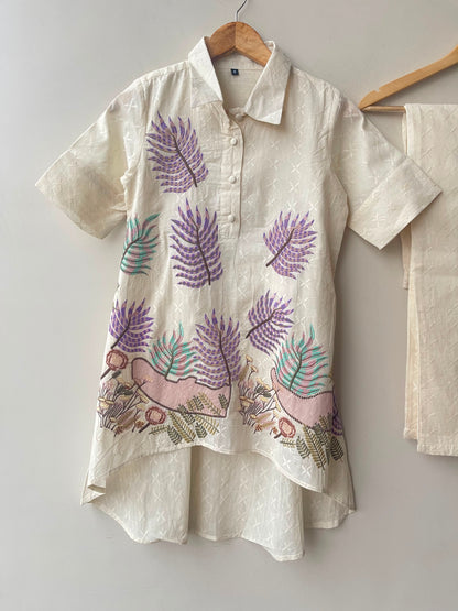 Self cotton stitched ladies coord set Rc19189