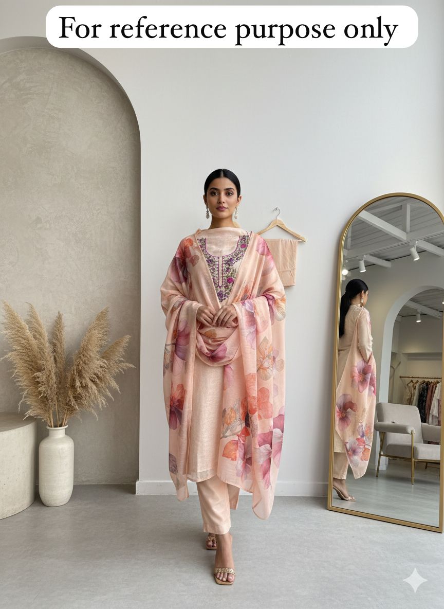 Shimmer linen unstitched ladies suit Rc18474 (b)