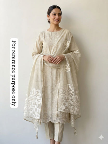 Khadi linen unstitched ladies suit Rc18760